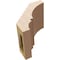 Ekena Millwork 5-inch W x 6-inch D x 6-inch H Balboa Rough Cedar Woodgrain TimberThane Knee Brace, Primed BRCUR05X06X06BOARCPR - alternate 4